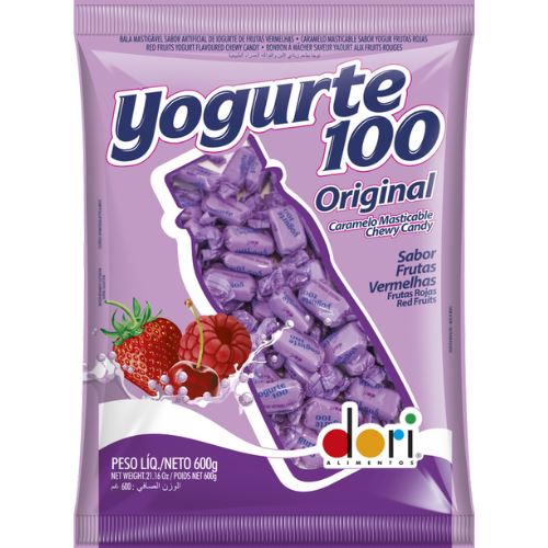 Bala Yogurte100 Frutas Vermelhas 600g
