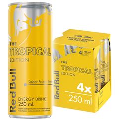 Energético Red Bull - Tropical Edition Pack com 4 Latas de 250ml