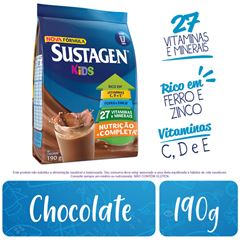 Complemento Alimentar Sustagen Kids Sabor Chocolate Sachê 190g