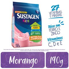 Complemento Alimentar Sustagen Kids Sabor Morango Sachê 190g