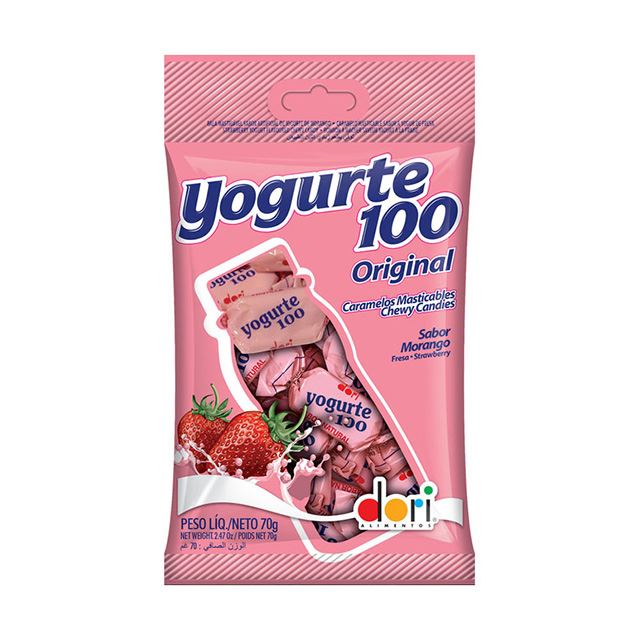 Bala Yogurte100 Morango 70g