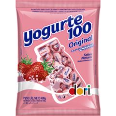 Bala Yogurte100 Morango 400g