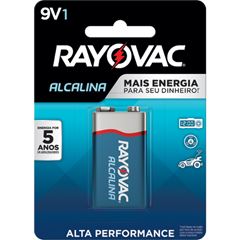 Bateria Alcalina 9V Rayovac com 1 und