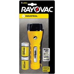 Lanterna Rayovac Total Amarela 5 Leds + 2 Pilhas Zinco