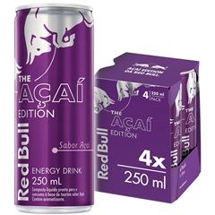 Energético Red Bull - Açai Edition Pack com 4 Latas de 250ml