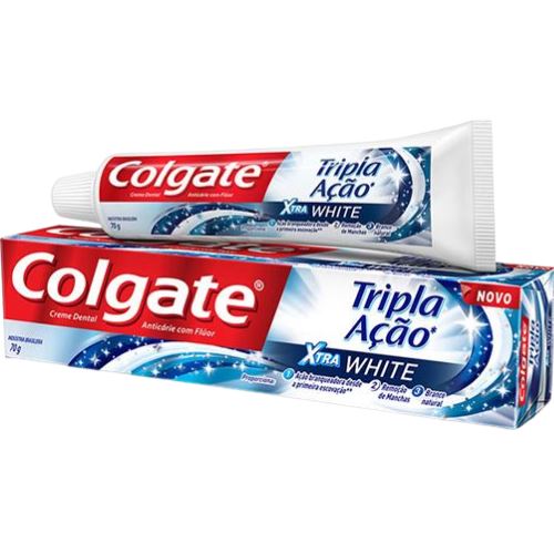 Creme Dental Colgate Tripla Ação Xtra White 70g