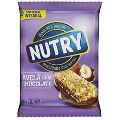 Barra de Cereal Nutry Avelã com Chocolate 22g com 3 und