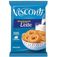 Biscoito Amanteigado Sabor Leite Visconti 335g