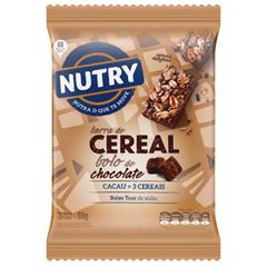 Barra de Cereal Nutry Bolo de Chocolate 22g com 3 und 