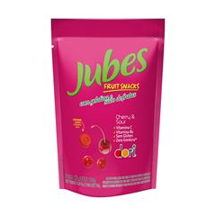 Jubes Fruit Snacks Cherry & Sour 100g