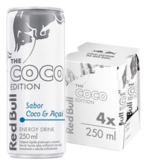 Energético Red Bull - Coco Edition Pack com 4 latas de 250ml
