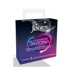 Preservativo Jontex Orgasmo e Sintonia com 2 und