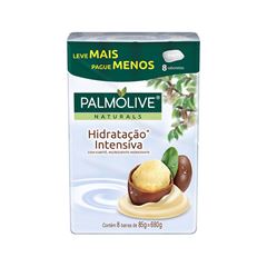 Sabonete Barra Palmolive Naturals Hidratação Intensiva 85g 8 und