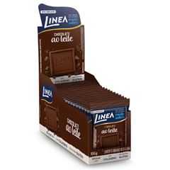 Mini Chocolate ao Leite Linea 13g display com 15 unidades