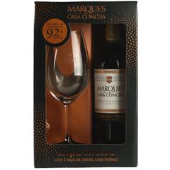 Kit Vinho Marques de Casa Concha Tinto Cabernet Sauvignon + Taça