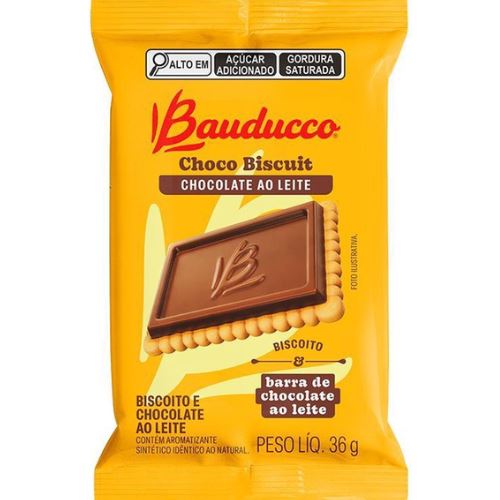Biscoito BAUDUCCO CHOCOBISCUIT Ao Leite 36g
