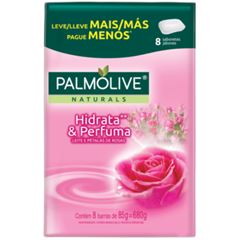 Sabonete Barra Palmolive Naturals Rosas 85g 8 und