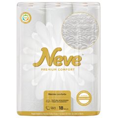 Papel Higiênico Neve Neutro Premium Confort  Folha Tripla 20m com 18 unidades