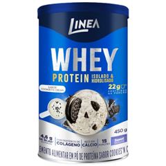 Whey Protein Isolado e Hidrolisado Cookies'n Cream Lata de 450g