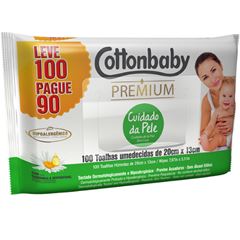 Toala Umedecida Premium Cottonbaby Cuidado da pele Leve 100 Pague 90 un