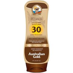 Protetor Solar Australian Gold  Corporal Kona Coffee Gel Creme Fps70 200g