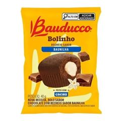 Bolinho de Chocolate sem Recheio Bauducco - Sachê 30g, Caixa com 112 unid.
