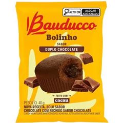 Bolinho Baunilha Chocolate Lanchucco Bauducco 40g, Caixa com 8un