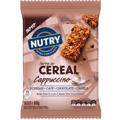 Barra de Cereal Nutry Capuccino 20g com 3 und