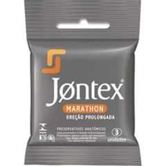 Preservativo Jontex Lubrificado Marathon com 3 und
