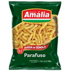 Macarrão de Sêmola Verde Santa Amalia Parafuso 500g