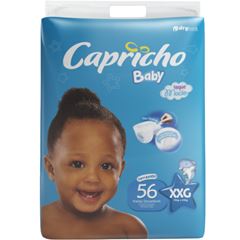 Fralda Capricho Baby Super Jumbo XXG com 56 unidades