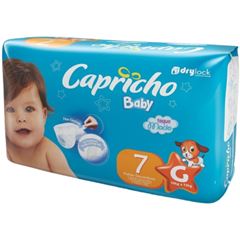 Fralda Capricho Baby Regular G com 7 unidades