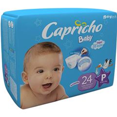 Fralda Capricho Baby Jumbinho P com 24 unidades