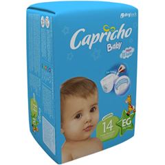 Fralda Capricho Baby Jumbinho EG com 14 unidades