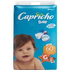 Fralda Capricho Baby Hiper G com 60 unidades