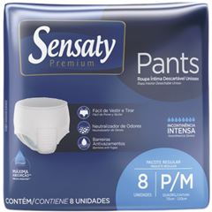 Fralda Pants Sensaty Regular p/m com 8 unidades