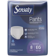 Fralda Pants Sensaty Regular EG com 8 unidades