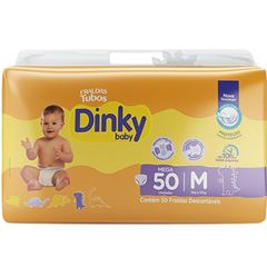 Fralda Dinky Baby Mega M com 50 unidades