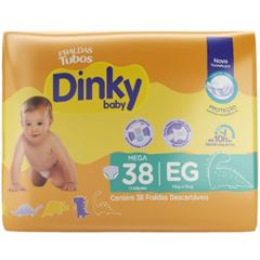 Fralda Dinky Baby Mega EG com 38 unidades