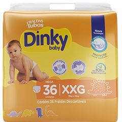Fralda Dinky Baby Mega XXG com 36 unidades