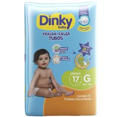 Fralda Dinky Baby Calça Jumbinho G com 17 unidades