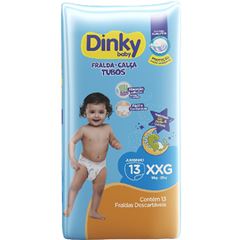 Fralda Dinky Baby Calça Jumbinho XXG com 13 unidades
