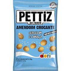Amendoim Pettiz Gergelim e Linhaça Super Crocante 320g