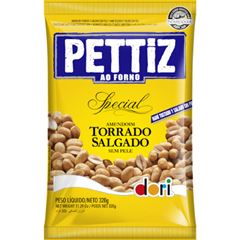 Amendoim Pettiz Torrado Salgado sem Pele 320g