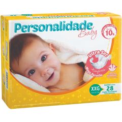 Fralda descartável infantil  Personalidade Baby Ultra Sec Mega XXG com 28 unidades