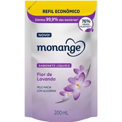 Sabonete Líquido Monange Refil Flor de Lavanda 200ml