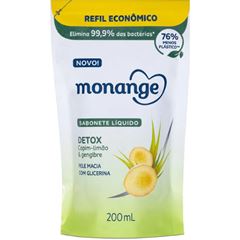 Sabonete Líquido Monange Refil Detox 200ml