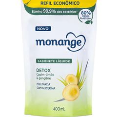 Sabonete Líquido Monange Refil Detox 400ml