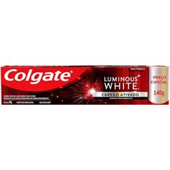 Creme Dental Colgate Luminous White Carvão Ativado 140g