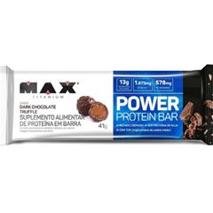 Power Protein Bar Max Titanium Milk Dark Chocolate Truffle Display com 12 unidades de 41g